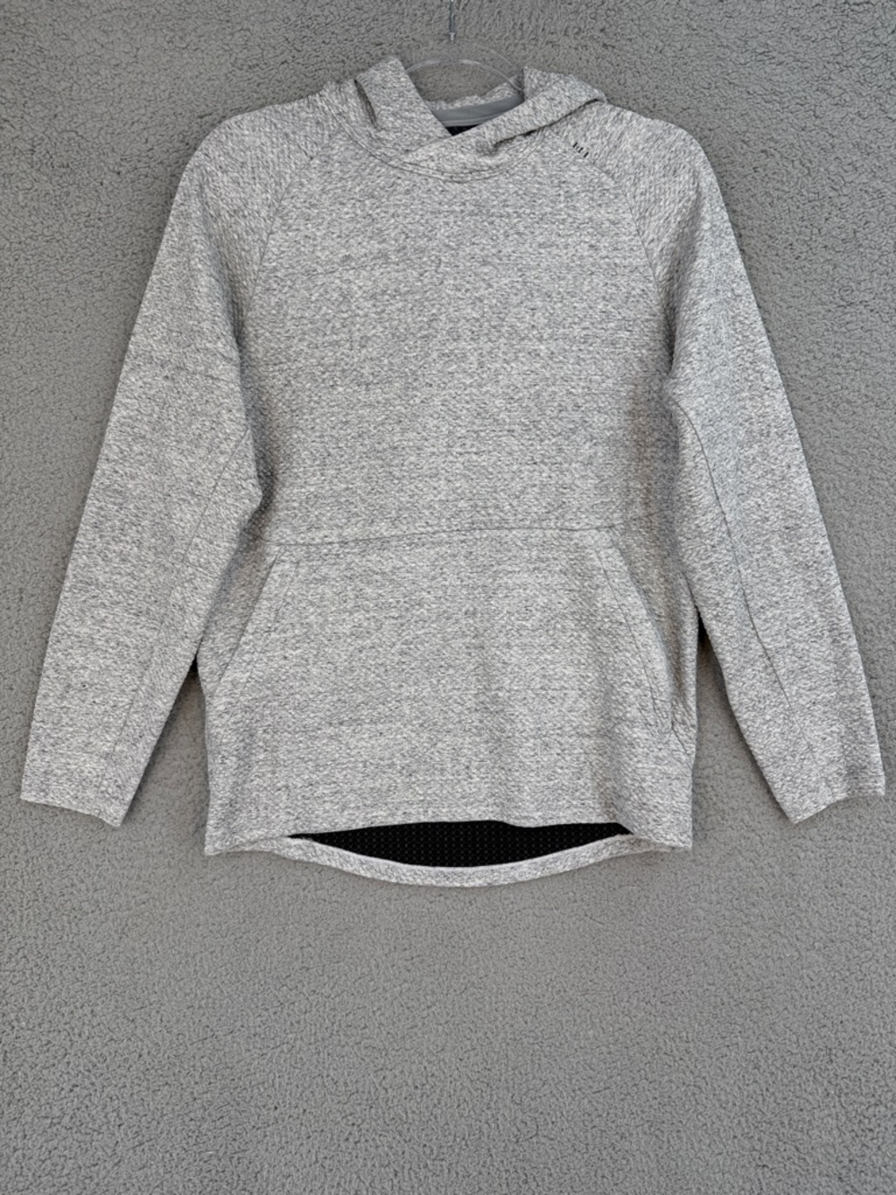 LuluLemon Men's XS Gray performance Hooded Sweater Pullover Pockets workout